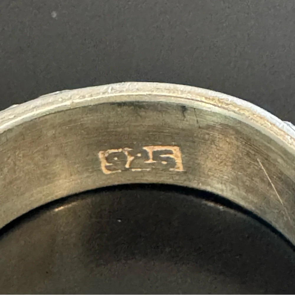 Sterling Silver Basketweave Band Ring